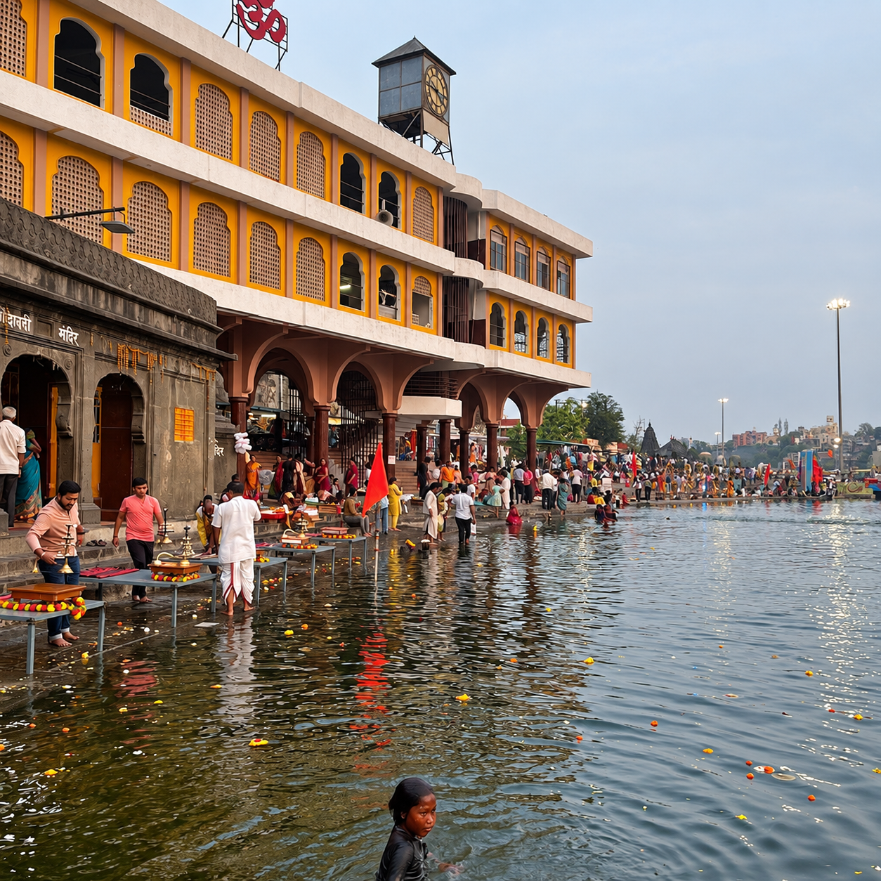 Sacred Ramkund & Godavari Ghats during Simhastha Kumbh Mela